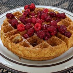 Overnight Sourdough Waffles